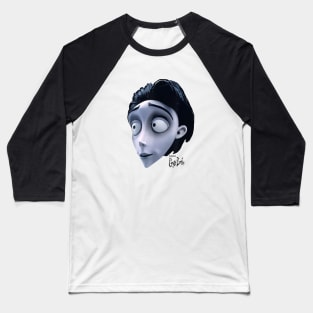 Corpse Bride Victor Van Dort The Groom Big Face Baseball T-Shirt